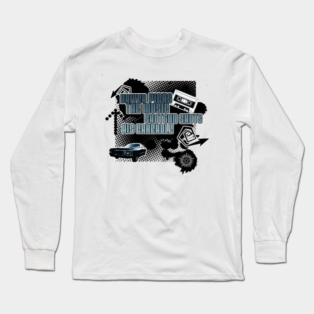 Driver Picks the Music Long Sleeve T-Shirt by GnarllyMama